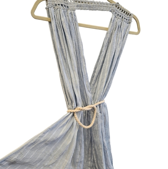 Free People Athena Romper Coverup Rope Blue - Picture 5 of 7